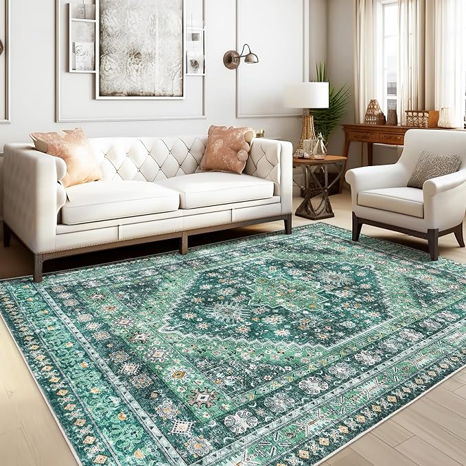 zesthome 8x10 Area Rugs for Living Room, Non-Slip Backing Washable Rugs - Image 3