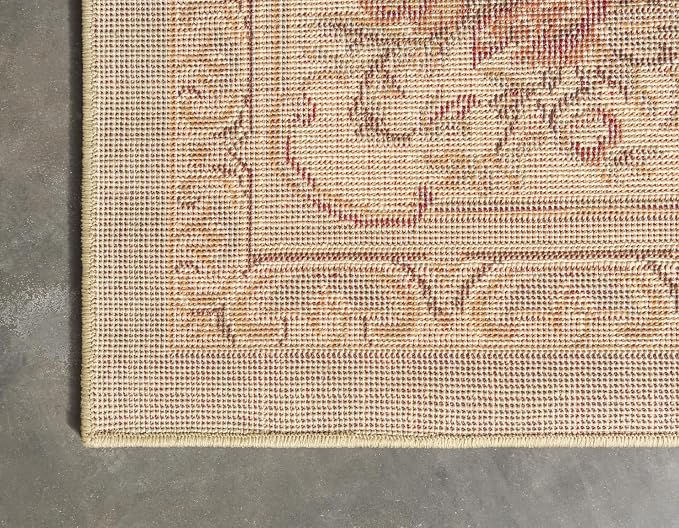 Unique Loom Versailles Collection Traditional Classic Floral Motif Area Rug - Image 8