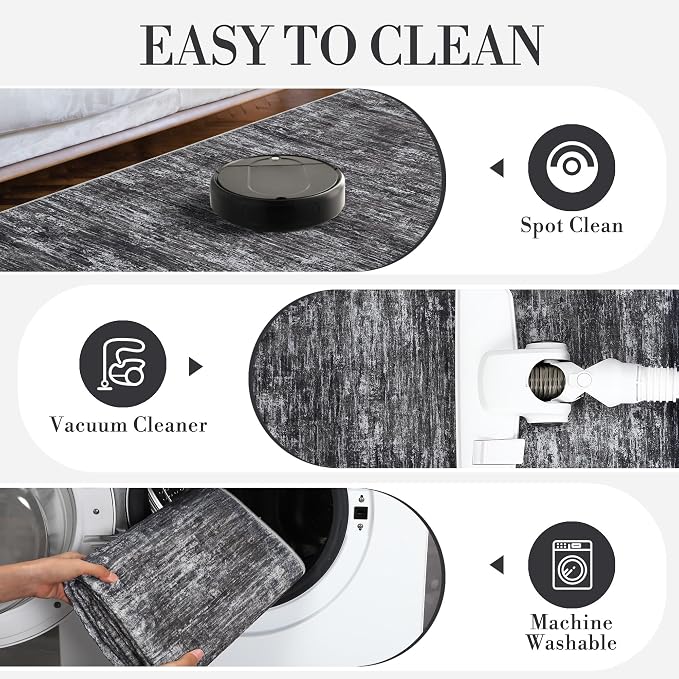 Garvee Bath Rugs for Bathroom 5x7 Rug for Entryway Indoor Machine Washable Area - Image 3