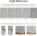 9x12 Blue Area Rug for Living Room Bedroom Neutral Soft Non Slip Rug Low Pile - Image 7