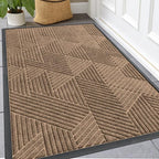 Kitinjoy Front Door Mat Outside Entrance, Sturdy Natural Dirt Trapper, Heavy by Kitinjoy