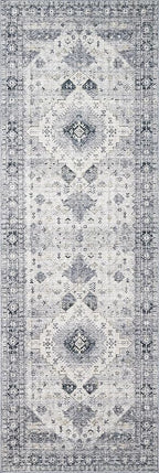 Loloi Skye Collection SKY-02 Silver/Grey 8'-0" x 8'-0" Round Area Rug - Image 6