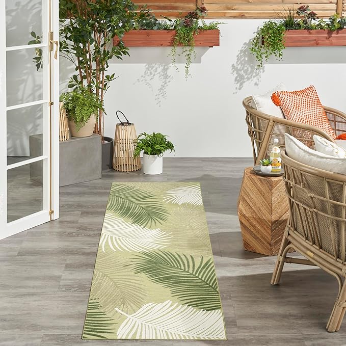 Nourison Home Suncoast Green 2' x 6' Area Rug - Image 2