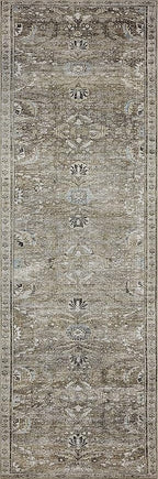 Loloi Layla Collection LAY-13 Antique/Moss 2'-6" x 7'-6" .13" Thick Runner Rug - Image 9