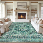 zesthome 8x10 Area Rugs for Living Room, Non-Slip Backing Washable Rugs by Zesthome