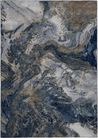 Modern Washable Rug for Living Room: Abstract 10x14 Area Rugs for Bedroom Low - Image 7