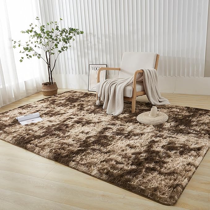 Andency Soft Area Rugs for Living Room Bedroom, 4x6 Fluffy Shaggy Bedside Rug - Image 7