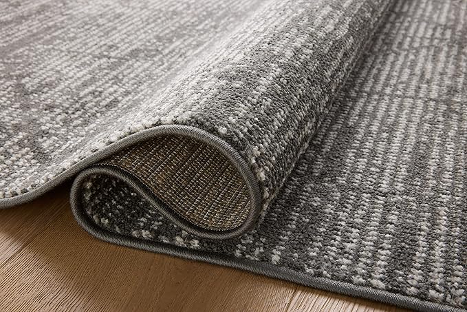 Loloi Kamala Collection KAM-06 Charcoal/Ivory 9'-2" x 13' Area Rug - Image 5