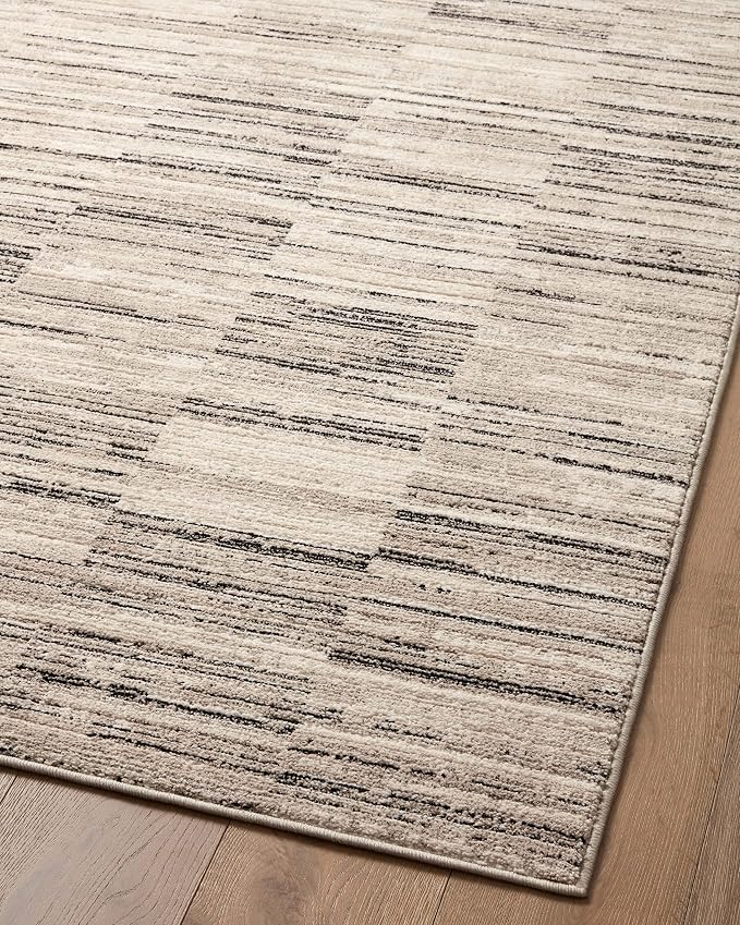 Loloi Darby Collection DAR-01 Charcoal/Sand 4'-0" x 6'-0" Accent Rug - Image 8