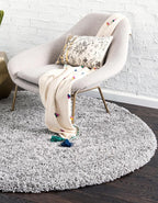 Unique Loom Solid Shag Collection Area Rug - Image 4