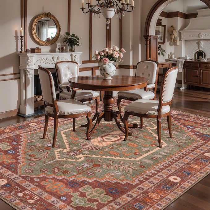 Ciicool Washable 5x7ft Rugs for Living Room Non-Slip Indoor Area Rug Large - Image 2