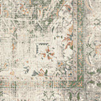 RUGGABLE Washable Vintage Area Rug – Sarrah Sage 3x5, Stain-Resistant, Non-Slip - Image 4
