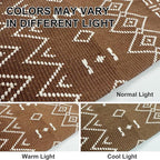 Washable Area Rug 5x7 ft, Rubber Backed Non Slip Faux Jute Rug - Image 4