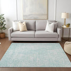 Addison Rugs Chantille ACN591 Aqua 5' x 7'6" Indoor Outdoor Area Rug, Easy Clean - Image 2