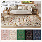Vintage Medallion Floral 5x7 Area Rugs, Machine Washable Non-Slip, Low Pile - Image 8