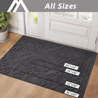 COSY HOMEER Door Mat 36”x60”, Absorbent Dirt Trapper Entryway Rugs, Non-Slip - Image 6
