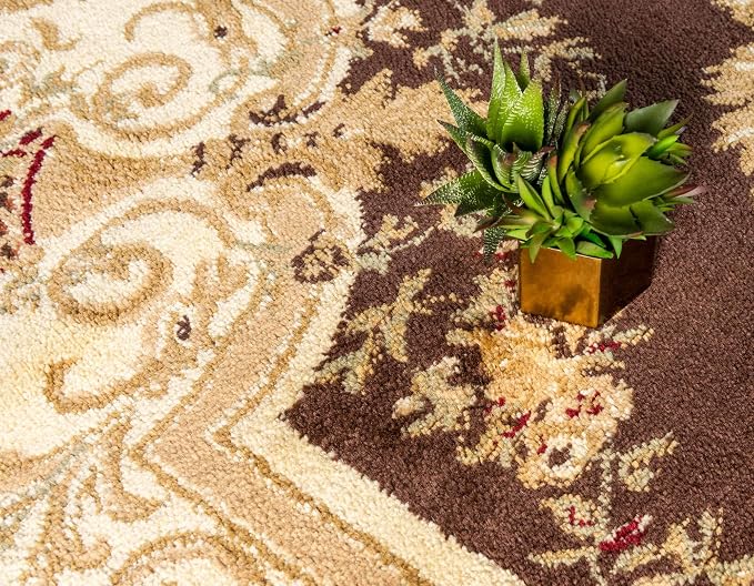 Unique Loom Versailles Collection Traditional Classic Floral Motif Area Rug - Image 5