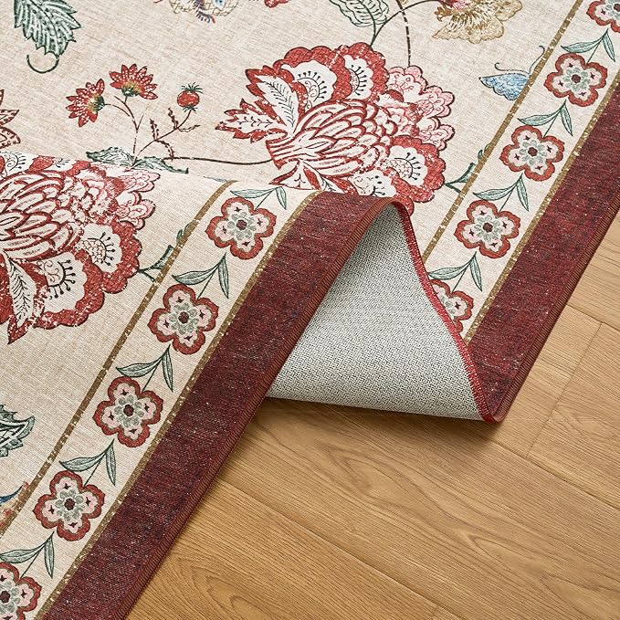 jinchan Elora Floral Corner Rug - Image 8