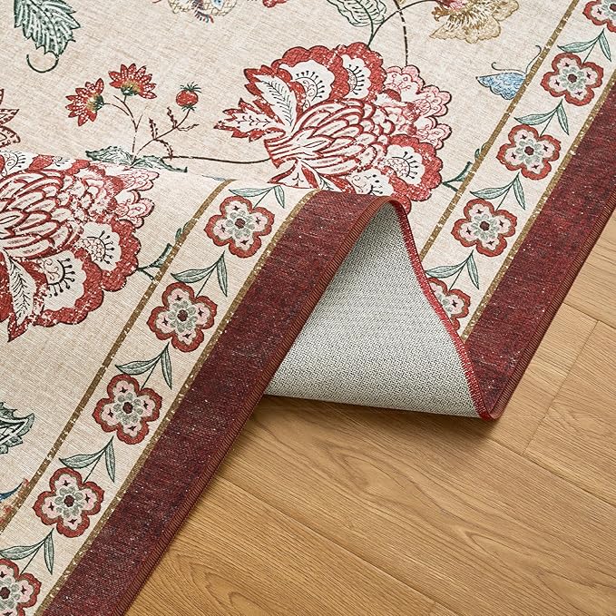 jinchan Elora 2x5 Floral Runner Rug - Image 6