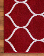 Rugs.com Lattice Frieze Collection Rug – 5' x 8' Red Medium Rug Perfect - Image 8
