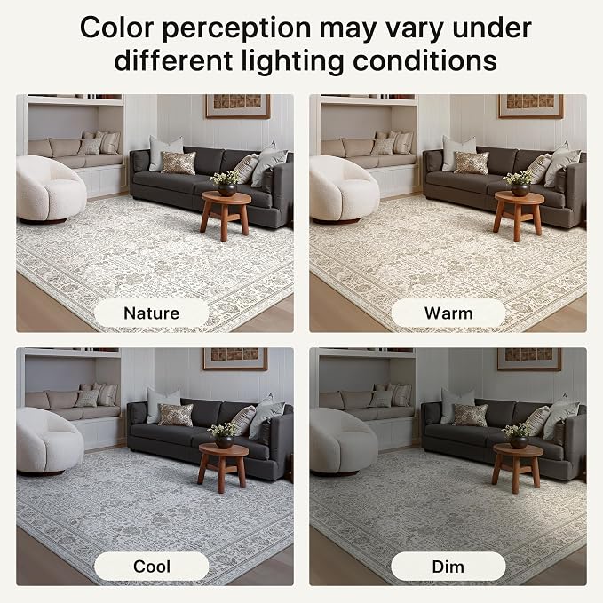 Bavni 2'6''x6 Rug Runners for Hallways, Washable Runner Rug Non Slip, Vintage - Image 9