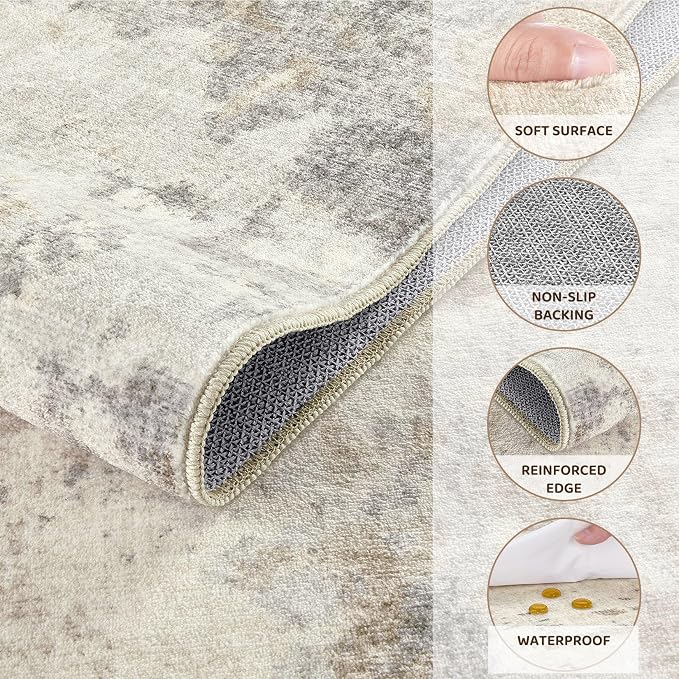 3x5 Area Rug Living Room Rugs - Image 7