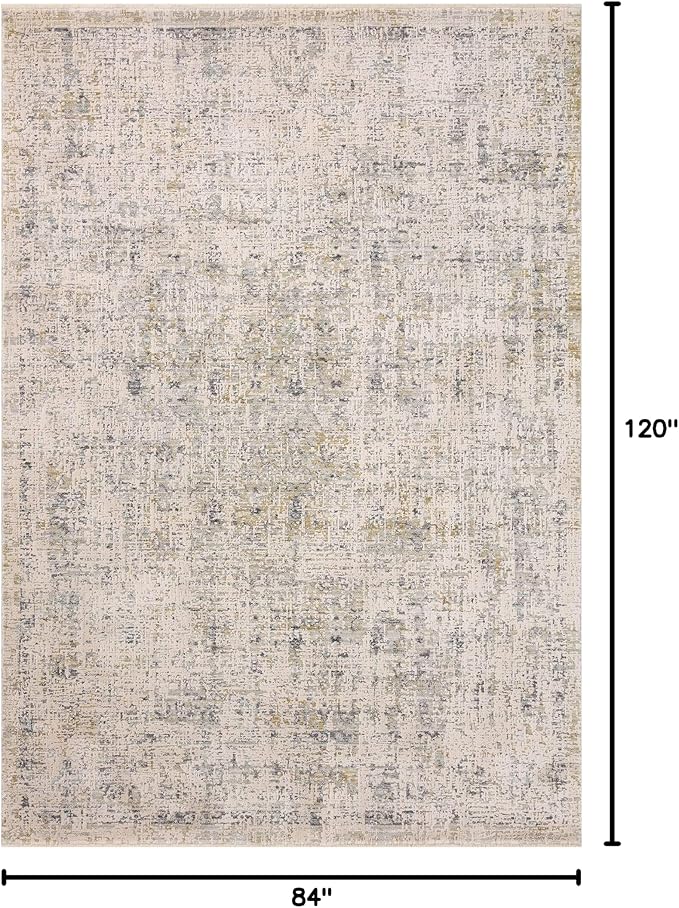 Loloi Amber Lewis Alie Collection ALE-02 Sand/Sky 7'-10'' x 10', .13'' Pile - Image 2