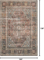Loloi Loren Collection LQ-13 Brick/Midnight 8'-4" x 11'-6" Area Rug - Image 3