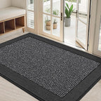 BEQHAUSE Indoor Door Mat 32" x 48", Dirt Trapper Door Mats Non-Slip Entryway by BEQHAUSE
