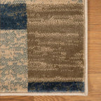 Superior Indoor Area Rug, Jute Backed, Modern Geometric Patchwork Floor Decor - Image 5