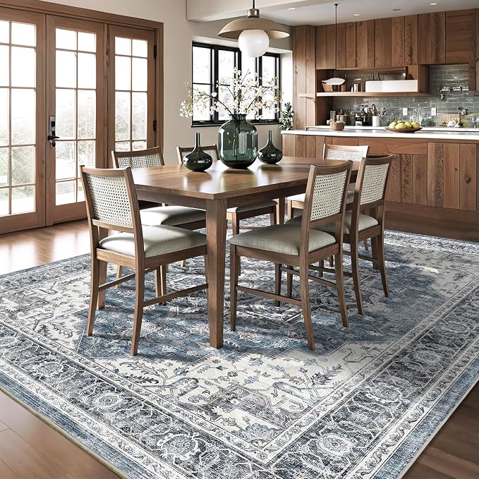 8x10 Area Rugs for Living Room Ultra-Soft Washable Rug Vintage Distressed Boho - Image 4