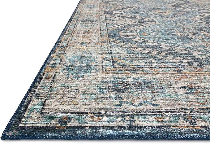 Loloi II Skye Collection SKY-03 Denim/Natural 2'-3" x 3'-9" Accent Rug - Image 4