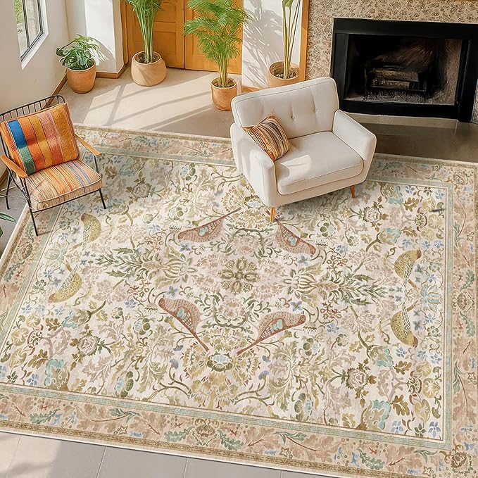 Washable Area Rugs 5x7 for Living Room by HazoHaus