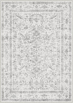 Grey 2x3 Entryway Rug Vintage Area Carpet Indoor Kitchen Washable Door Mat - Image 7