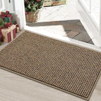 BEQHAUSE Dirt Trapper Door Mat 24" x 36", Non-Slip Washable Doormats Entrance by BEQHAUSE