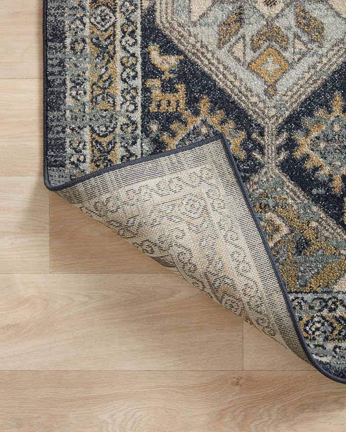 Loloi Jocelyn Collection JOC-02 Navy/Blue 9'-6" x 12'-6" .38" Thick Area Rug - Image 7