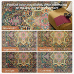 Kokia 8x10 Washable Black and Pink Area Rugs - Image 7