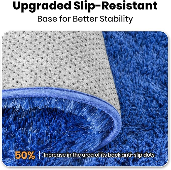 Zentavio Blue Rug Boys Rugs for Bedroom 4x6 Dark Blue Carpet Nursery Aesthetic - Image 4