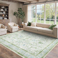 8x10 Area Rugs for Living Room, Machine Washable Non Slip Vintage Rugs by BESBLEE