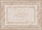 Phantoscope Washable Area Rug 5'x7' Non-Slip, Modern Neutral Boho Rugs - Image 3