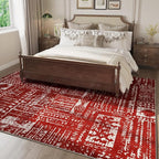 Rugcomf Living Room Rug 5x7 Rug Machine Washable Boho Area Rug Non Slip - Image 5