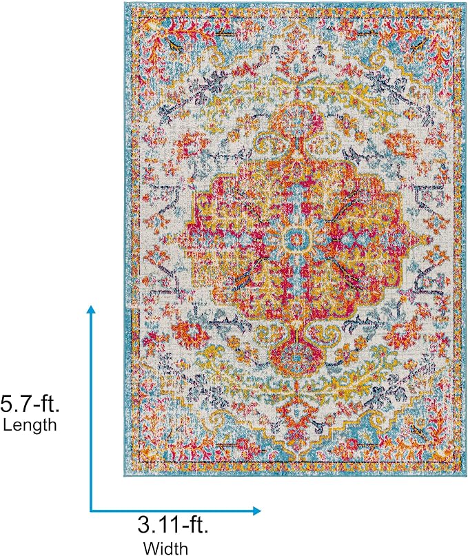 Livabliss Odelia Vintage Bohemian Area Rug - Image 2
