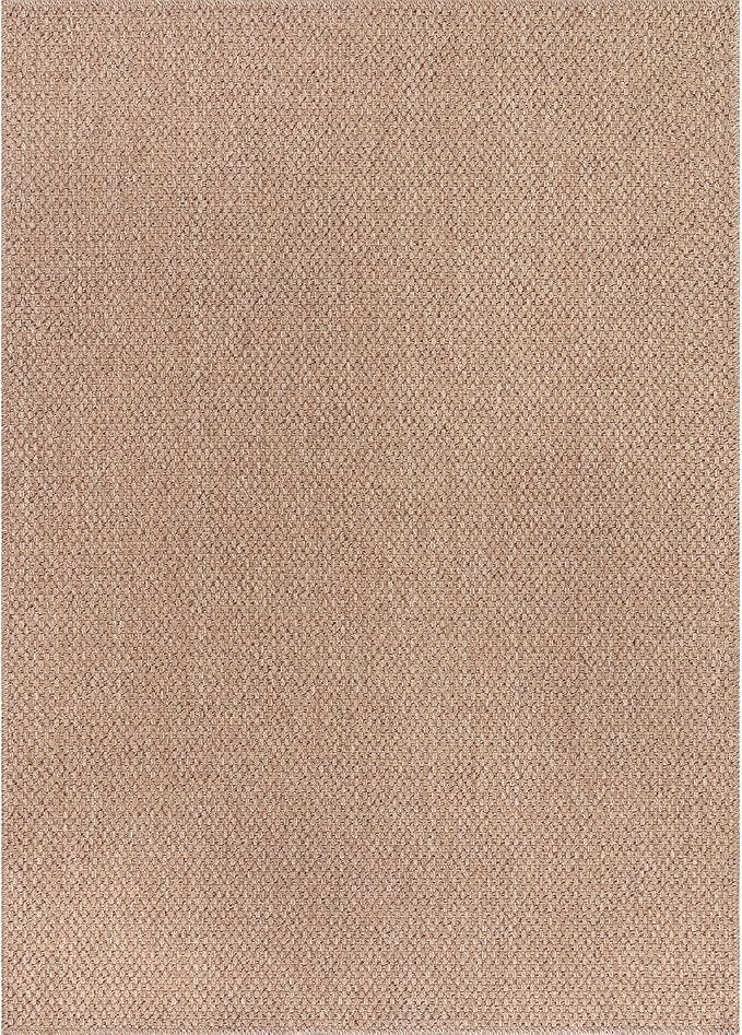 CAMILSON Easy Jute Rug 4x6, Indoor Outdoor Natural Color Farmhouse Area Rugs - Image 3