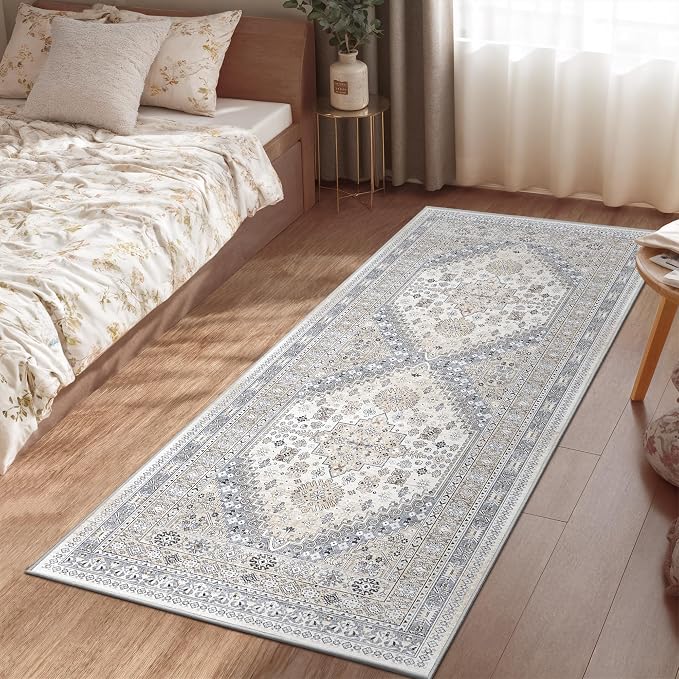 zesthome 2x6 Runner Rug for Hallways, Machine Washable Rug, Non Slip Vintage - Image 6