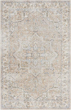 Nourison Home Astra Machine Washable Beige 4' x 6' Area Rug - Image 3
