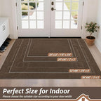 BEQHAUSE Door Mat 36" x 60", Non-Slip Door Mats Indoor Entryway Rugs Washable - Image 2