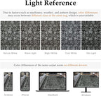 Dark Black Area Rug 5x7 Machine Washable Vintage Living Room Distressed Non - Image 2