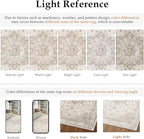 Beige Area Rug 8x10 Washable Vintage Carpet - Image 2