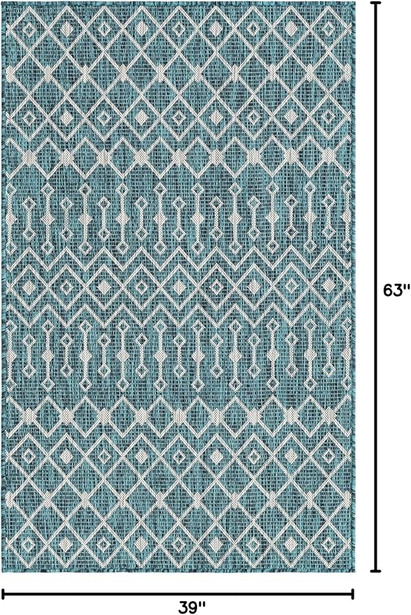Unique Loom Outdoor Trellis Collection Area Rug - Image 2