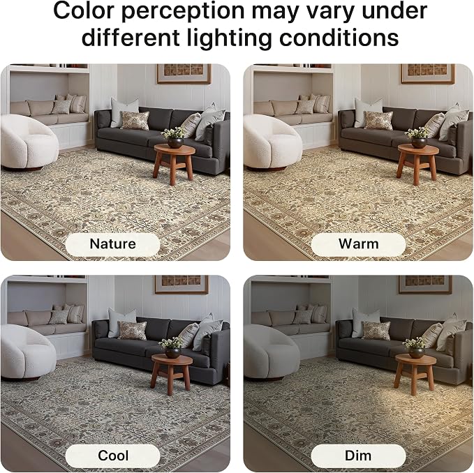 Bavni2'6''x8 Rug Runners for Hallways, Washable Runner Rug Non Slip, Vintage - Image 9